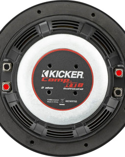 Kicker 48CWRT82/84 8inch 2ohm/4ohm CompRT Subwoofer
