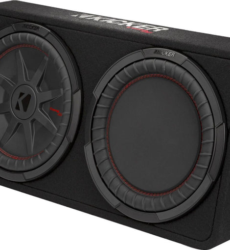 Kicker 48TCWRT12212inch 2ohm Slim Loaded Subwoofer Enclosure