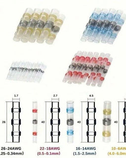 Solder connector kit 860pcs (860pcs Waterproof Solder Seal Wire Connectors, Heat Shrink Butt Connector, Insulated Electrical Butt Splice Wire Terminals)